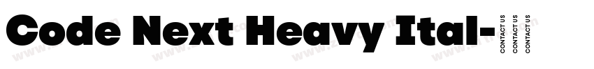 Code Next Heavy Ital字体转换